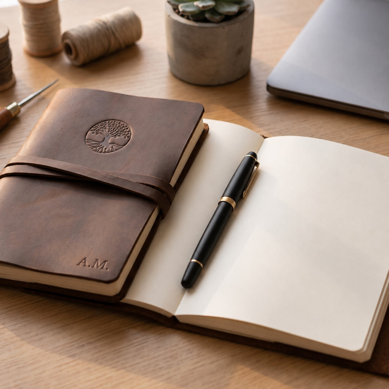 Leather notebooks